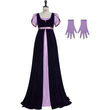 Cosplay Costume Dress With Robe Vintage Regency Dress Victorian Ball Gown Empire Waist Gowns Dress For Women (XS, Purple) - Nhiều màu - Xem 2