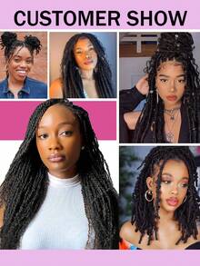 Bulk African Curly Human Hair, Natural Hair, Pre-Puffed Springy Twist Braids, Pre-Stretched Coiled Hair, For Making Micro Braids, Twist Braids, Dreadlocks Extensions, Dreadlocks Repair, Mini Twist Braids