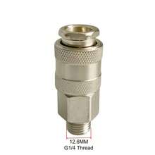 Conector de ajuste rápido neumático tipo UE PM20 SM20 con rosca macho G1/4 BSP para compresor de aire, 5 uds. 9QNT - Acoplador de 5 piezas - Ver 9