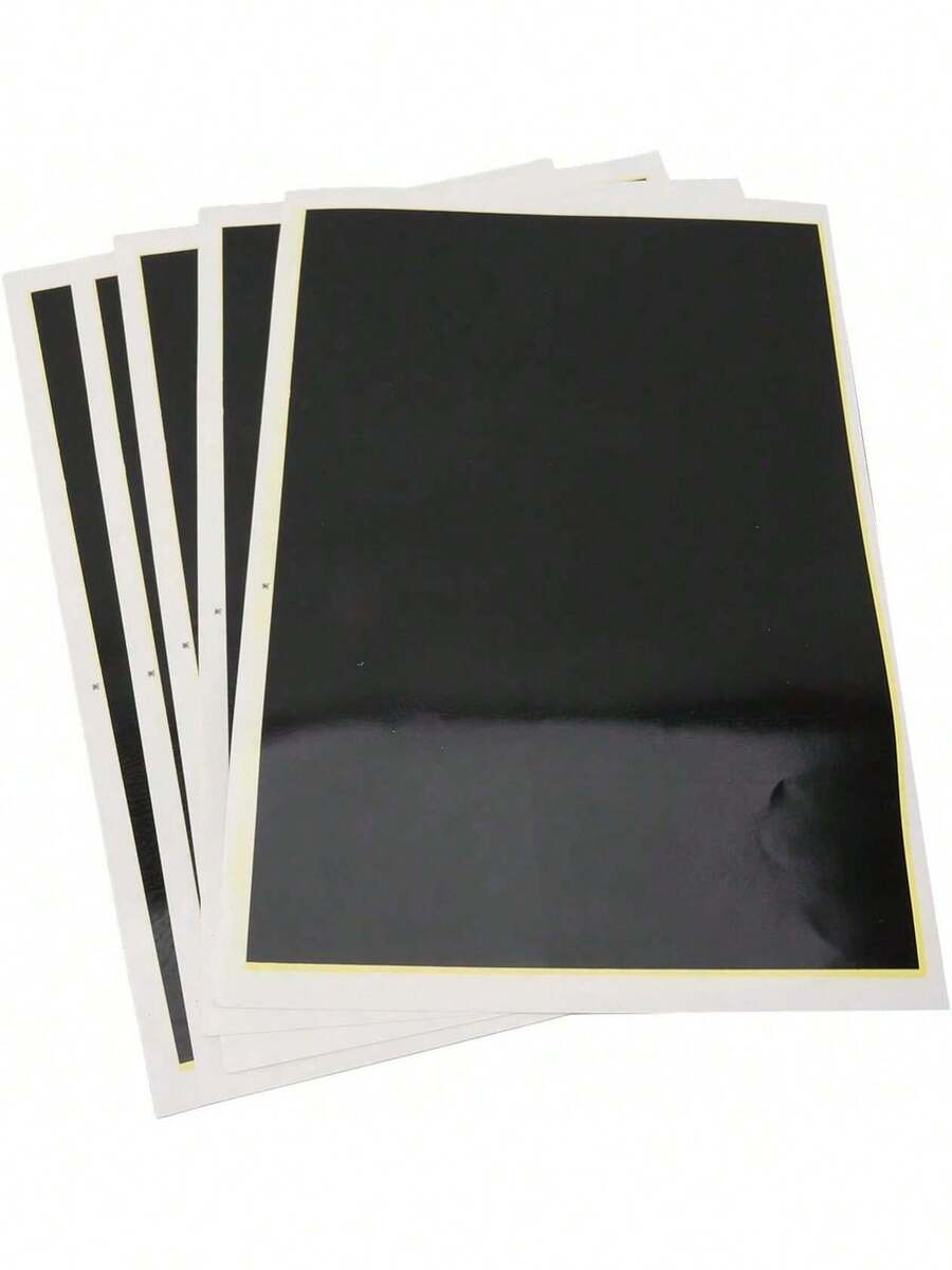 EstiloTendenciaPapel De Color Para Marcado De Grabado LáSer De 5 Piezas, Papel De Marcado De Grabado LáSer Negro De 39X27 Cm, Papel De Marcado LáSer Para Vidrio De CeráMica MetáLicaCalidad PremiumVersióN Mejorada - 1 - Ver 1