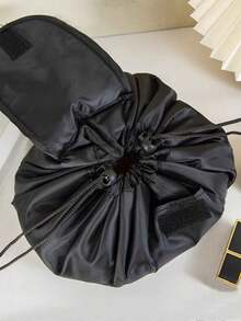 1个便携式多功能旅行化妆包，黑色化妆品收纳包 - 彩色 - 查看 8