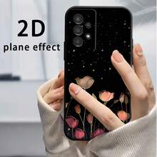 Moonlight Tulip Soft Matte Case For IPhone 17 Air 16 15 14 13 12 Pro Max/17 16 15 14 Plus 11/X/XS Max Anti-Fingerprint Anti-Drop Case For Samsung S21 S22 S23 S24 S25 FE/PLUS/ULTRA/+ A14 A15 A16 A35 Anti-Slip Full Protection Case For Google Pixel 9/10 Pro XL Unisex - 黑色 - 查看 7