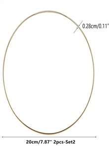 4-12 Inch Large Metal Flower Wreath Rings, Suitable For Crafting, Weaving Wreaths, Gold Circular Rings, DIY Wedding Decor, Dream Catchers - Multicolor - View 14