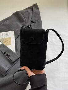 HAILIAN Women's Simple, Solid Color, Versatile, Portable Single Shoulder Crossbody Bag With Large Capacity, Suitable For Women's Work, Commuting, Business Trips, Shopping, Travel Accessories, Gift Giving, Small Gifts For Best Friends - Black - View 2