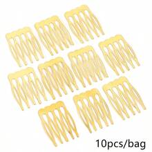 5/8/10 Teeth Metal Hair Comb Bronze Tone Hair Clips Claw Hairpins DIY Jewelry Findings & Components Wedding Hair Supplies - Multi-tooth Comb - View 10