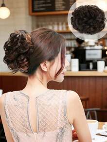 Extensiones de cabello sintético con clip elástico de 4 pulgadas, diseño elegante adecuado para todo tipo de cabello, duradero y versátil para uso diario y ocasiones. Accesorios de belleza para el hogar: sujetadores de cola de caballo, bandas de goma para el cabello, scrunchies, cuerda para el cabello, lazos elásticos para el cabello - Multicolor - Ver 20