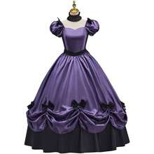 Women's Southern Belle Dress Civil War Southern Belle Ball Gown Gothic Victorian Rococo Dress Costume - 紫色 - 查看 2
