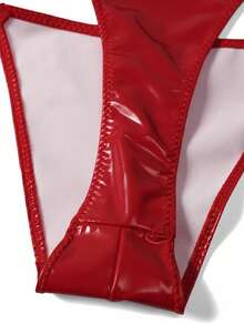 SOFUSEN Sexy Leather-Wrapped Bodysuit, Suitable For Female Role Play, Designed With Cute Bunny Girl Character, Sexy Lingerie