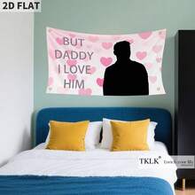 2D Flat, 2D FLAT Custom Tapestry 1pc 91.44x152.4cm Kpop With Vibrant Pink & Black Design, Outdoor Fabric Concerts, Birthdays, High-Quality Print 3x5ft, Kpop Merchandise, No Need Electricity. Color Is Bright And Printing Is. , Concert Decor, Outdoor Event, Custom Tapestry, Large Outdoor, Graphic Printing, Bright Color Print, No Electricity Needed, Fade-Resistant Printing, Concert Attendees, Kpop Fans, 2D Flat 2026 Model - 60英寸*90英寸 - 查看 7