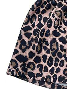 Summer-Style Hot Girl Leopard Print Women's Shorts - Breathable, Quick-Drying, Stretchy And Smooth. Sports Workouts With A Loose, Comfortable Fit - Brown - View 5