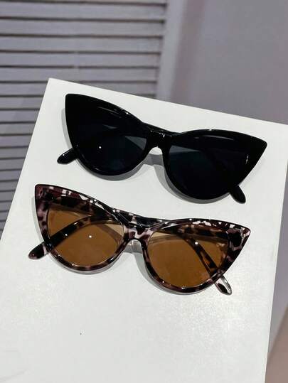 Bộ 2 kính thời trang nữ, đa năng, phù hợp cho mặc hàng ngày, dự tiệc, phong cách đường phố, phụ kiện mùa hè, thường ngày, công sở, hẹn hò, chụp ảnh ngoài trời theo phong cách Y2K.