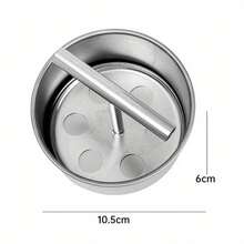 Commercial And Household Heavy-Duty Stainless Steel Meatball Maker - Center Push Rod Design, Easy To Clean Rounded Edges - 6 Or 12 Hole Options - Durable 408 Stainless Steel Material - Suitable For Meatballs, Cookies, Pastries - Space-Saving Design, Cooking Tool, Ergonomic Handle, Smooth Surface - 6 Grids - View 2