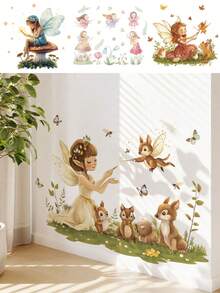 1PC- Wallpaper -[Elf Girl, Princess]Boy Kids Room Decor Home Self-Adhesive Baby Nursery Decor Girl Decor Wallpaper Removable Wall Stickers For Personalized Gifts Wall Decor Living Room, Girls Bedroom, Window Stickers – Cute & Creative Wall Decor For Wall Art Kids Room Decor Bedroom Decor - Multicolor - View 7