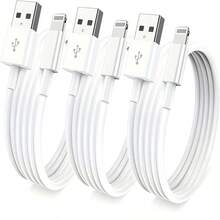 1米 USB 转 Lightning 数据线 | 快速充电线，兼容 14、14 Pro Max、13/12/11/X/XS/XR/8，采用无氧铜材质，USB-A 转 Lightning 数据线，3.3 英尺（1 米），快速充电线，USB-A 电源输出充电线，兼容 14/13/12/11/XS/XR/X/8/ - 白色 - 查看 12