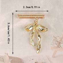 1pc Metal Women Tassel Bowknot Watch Band Charm Decorative Ring,Cute Bow Silicone Strap Accessories,Compatible With Apple Watch Band 38mm 40mm 41mm 42mm 44mm 45mm 46mm 49mm - one-size - View 5