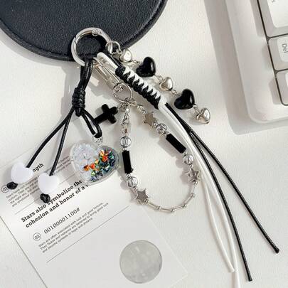 1pc 2026 New Handwoven Cross Pendant | Multi-Use Bag Charm, Keychain & Phone Strap | Boho Chic Accessory, Unique Gift For Couples & Friends - Perfect Gift For Birthday, Boy, Girl, Easter, Valentine's Day