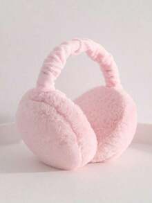 Unisex Soft Plush Foldable Earmuffs |   Winter Outdoor Ear Warmers |   Ideal For School, Christmas & New Year Gifts - 黑色 - 查看 10