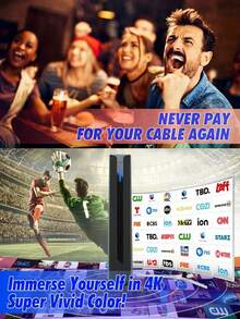 360° Super Strong Signal HD TV Antenna - 580 Mile Free HD Broadcast Range, Supports 4K/1080p, Easy Installation, Suitable For Urban And Rural Areas, Outdoor Antenna | Stylish Black Design | Easy To Install - Black Blue - View 5