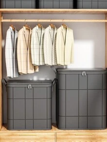 1个家用收纳整理袋，毛绒玩具收纳袋，衣物床上用品收纳袋，抽屉衣柜整理袋，升级加厚面料，加宽舒适提手，适用于家庭收纳、仓库收纳、家居礼品