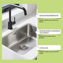 管道疏通片，家用管道清洁堵塞清除剂，可去除毛发、油脂和堵塞物 - 12pcs - 查看 6