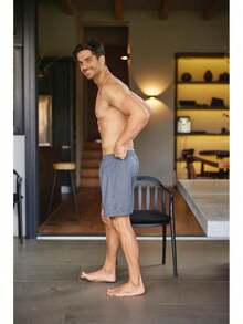 TendenciaAlfani - Pijama para Hombre, Paquete De 2 Bermudas para DormirCalidad premium - Negro/Gris - Ver 11