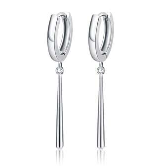 Pendientes de plata de ley 925 con borlas geométricas para mujeres, diseño elegante adecuado para uso diario, vacaciones, fiestas y regalos festivos