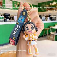 Mattel 1pc Cute K-Pop Christmas Keychain, Cartoon Pendant, Tiger Keychain, Couple Keychain, Anime Phone Charm, Bag Accessory, Friend Gift (Silicone Material, Slight Color Fading Is Normal) - Multicolor - View 16