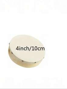 1pc 4/6/7/8/9/10 Inch Wooden Hand Drum, Musical Game Toy Percussion Instrument - Multicolor - View 12