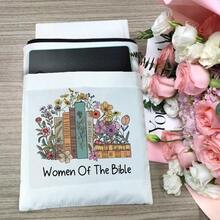 Love In Faith Print Christian Book Sleeve Book Covers For Paperback Book Lover Gifts Bookish Gift Inspirational Quote Book Pouch For Girl Women 11.4 X 9.05 Inch-Women Of The Bible Book Sleeves - Của Kinh Thánh - Xem 2