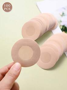 Acoperitoare invizibile pentru mameloane pentru femei, formulă hipoalergenică de unică folosință, pastile invizibile pentru mameloane, insesizabile, potrivite pentru rochii fără spate, rochii de mireasă și topuri de vară. Accesorii intime pentru femei, esențiale pentru călătorii, potrivite pentru activități în aer liber, plajă, birou și ocazii de întoarcere la școală. - culoare - Vizualizare 4