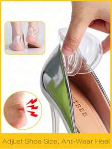 Forefoot Pads,2Pcs Fan-Shaped Shock-Absorbing Anti-Slip Self-Adhesive Heel Protector Tool Leather Shoes High-Heeled Shoes Silicone Thickened Anti-Abrasion Anti-Falling Foot T-Shaped Post Heel Half-Size Pad Women's Insole Insulation,Galentines,Puppy,Carnival,Party Decorations
