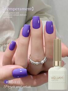 XEIJAYI 1 lọ 15ml Sơn móng tay gel màu tím - Độ bóng lâu trôi, độ bão hòa cao, gel vẽ móng chắc chắn và bền lâu dành cho salon, tự làm móng, quà tặng cho nữ. - Màu xanh lam - Xem 6