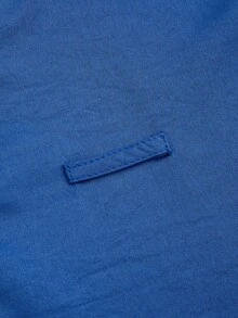 Men's Lab Work Uniform Short Sleeve Set - Blue - View 8