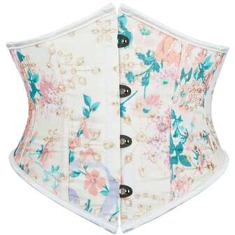 1 st. korta damunderkläder med jacquardmönster, fiskbenskorsett med bustier, lämpliga för fest och vardagsbruk