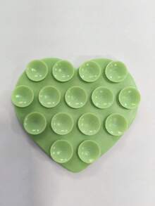 1pc Creative Double-Sided Heart Shaped Strong Silicone Suction Cup Phone Case, Adjustable Portable Silicone Suction Cup Phone Holder, Non-Slip, Washable, Compatible With Android Phones, Birthday Gift Phone Accessory Compatible With IPhone, Android Phone, Gift For Birthday, Family, Friends Gifts Birthday Phone Stand Phone Accessories Strong Load-Bearing - Multicolor - View 12