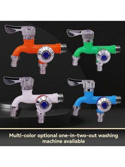 Balcony Laundry Wall-Mounted Dual Head Faucet | Dual Control Dual Outlet - Universal Compatibility, Tool-Free Quick Install, All-Weather Sun-Proof Anti-Freeze Heavy-Duty Space-Saving