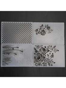 EstiloTendenciaCarpeta De Estampado, 4 Piezas De PláStico En Relieve, Plantillas Para DecoracióN De Manualidades, áLbumes De Recortes, Tarjetas, áLbumes De Fotos, Sellos De Papel Para ManualidadesCalidad PremiumVersióN Mejorada - 1 - Ver 8