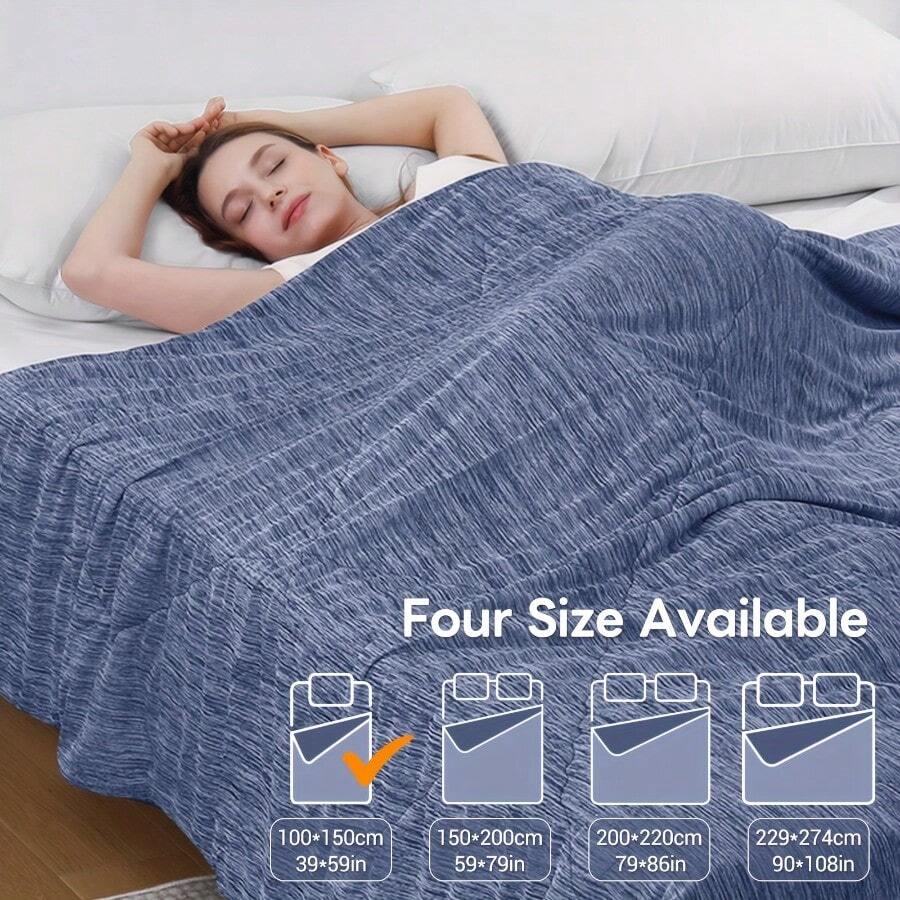 Bed Blankets & Towel Blankets - Blue - View 1