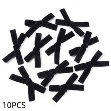 10pcs Velvet Bow Ties, Vibrant Colors Including Burgundy And Red Ribbon, Hair Accessories Bows Suitable For Holidays, Wreaths, Gift Baskets, Wedding Decorations, Sewing And Crafts - Multicolor - View 17