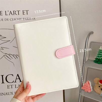 A5 Macaron 5-Inch Photo Album, PU Card Sleeve Loose-Leaf Notebook, 20pcs Sleeve Set, For: Photos, Coins, Cards, Celebrity Photos, Suitable For: Christmas, New Year, Back To School, Valentine's Day, Thanksgiving, Teacher's Day, Party Gifts