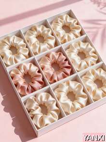 1 buc/40 buc eleganți de păr din satin, set de eleganți de păr supradimensionați, eleganți de înaltă elasticitate, stil vintage, la modă pentru femei, accesorii pentru cap, eleganți de păr - Multicolor - Vizualizare 6