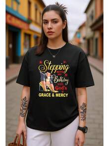 Black 2026 Edición Exclusiva Mundial - Camiseta de Mujer Algodón, Estampado de Colores Verde Rojo Bandera Mexicana, Playeras Cortas Transpirables - Negro - Ver 8