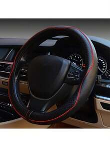 1个带内环的汽车方向盘套：通用尺寸，优质皮革，握感舒适，保护您的方向盘 - 多种车型可选 - 彩色 - 查看 11