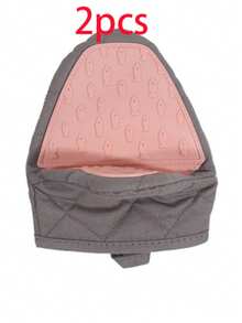 2个装耐热硅胶隔热垫带套 - 多功能锅垫，微波炉隔热垫，锅柄垫，加厚厨房台面垫，鱼形锅具防滑垫，烘焙、微波炉、烤箱隔热 - 彩色 - 查看 12