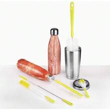 8 Pack Kitchen Cleaning Brush Set Long Handle Bottle Cleaner For Narrow Neck Wine Beer Water Sports Bottles Hummingbird Feeder Cups Mugs Travel Coffee Mugs Straw - Light Green - 查看 7
