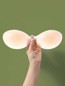 Silicone Breast Petals, Suitable For Photos, Thickened Bra, Lift & Enhance, Invisible Bra, Straps Can Be Used, Suitable For Swimwear, Makes Small Bust Look Larger, Suitable For Dresses, Swimsuits, Lingerie, Women's Vacation, Party Dresses - Apricot - View 11