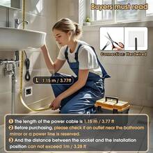 LED Bathroom Mirror For Over Sink, Electric Round Vanity Mirror With Backlit Lights For Shower Shaving, Fogless Wall Mounted Dimmable 3 Color Lighting, IP54 Waterproof - 50*50cm - View 3