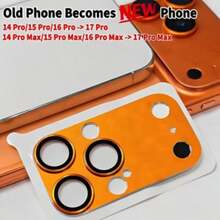 Instantly Transform To New 17 Pro Max 17 Pro Lens, Fits Compatible With Apple 14 Pro Max/15 Pro Max/16 Pro Max To 17 Pro Max, 14 Pro/15 Pro/16 Pro To 17 Pro Lens Protector. Turn Your Phone Into The New 17 Pro Max.