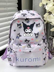 Mochila grande de alta capacidad y peso ligero Sanrio 2025, mochila impermeable con diseño de dibujos animados lindos, adecuada para estudiantes, estilo kawaii, diseño ergonómico - Multicolor - Ver 3