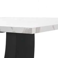 Dining Tables - White + MDF+Metal - View 10